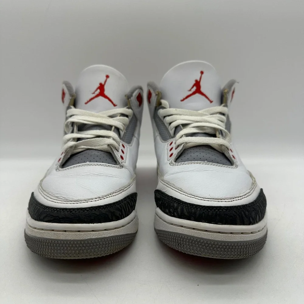 Nike Air Jordan DN3707-160 Mens Size 11 Retro 3 Fire Red Elephant Print Sneakers